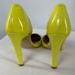 Steve Madden  Vegan Patent Leather Point Toe Heels in Bright Yellow Size 8 Photo 4