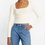 EXPRESS Square Neck Long Sleeve Sweater Photo 0