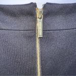 Michael by Michael Kors Black Double Knit Skirt w/Gold Accent Zippers Photo 5