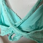 Aerie  lace light green sea foam criss cross X back lace bralette size small Photo 3