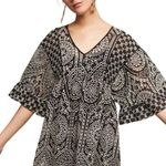 Akemi + Kin Anthropologie Black Eyelet Boho Embroidered Mini Dress Size 2 Photo 10