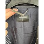 T Tahari Blazer Size 8 Navy Striped Notched Lapel Jacket Pearl Buttons NEW Photo 6