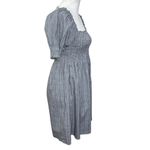 Hill House Athena Nap Dress Women’s Size Small Thai Check Mini Cotton Plaid Gray Photo 4