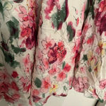 Lapis dress by Anthropology, size Medium in a 100% silk romantic flower print Photo 3