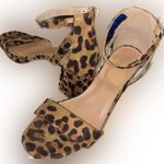 Rouge Helium Cheetah Wedged Heels w/ Gold Hardware - Size 9 Photo 2