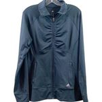 Adidas  Climalite Zip-up Gray Long Sleeve Athletic Jacket Photo 0