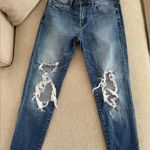 J Brand  Girlfriend Ripped Denim Jeans Photo 0