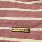 Madden Girl Pink/mauve and White Striped Weekender bag Photo 2