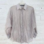 ZARA Shirt Blouse Top Long Sleeve Color Gray Size S Photo 1
