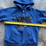 Southpole  Vintage Zip-Up Y2K Blue Bling Hoodie Juniors Photo 4