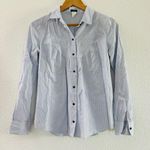 J.Crew  Striped Button Up Cotton Top Size Small Photo 0