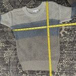 Minnie Rose Women’s Size S Gold Silver Bronze Metallic Loose Knit Sweater Photo 7