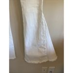 Saints & Hearts White Distressed Hem Wide Flare Leg Festival Boho Denim Jeans S Size undefined Photo 8