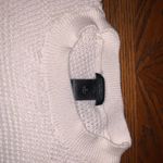 Ann Taylor Cream Ruffle Bell Sleeve Bow Cuff Waffle Knit Crew Neck Sweater Small Photo 4