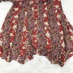 Free People  Tilda Wrap Maxi Dress Patchwork Floral Lace Red Black Size Small New Photo 11