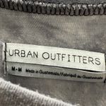 Urban Outfitters Baza Ruffle Mini Frock Dress Gray Black Tie Dye Babydoll M Photo 4