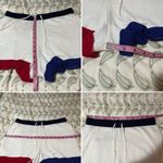 Anthropologie  ColorBlock Cotton Blend High Waist Sweater Shorts Red White Blue M Photo 9