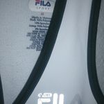 FILA  Performance M Sleeveless Running Fitted Top in White Black Trim Photo 2