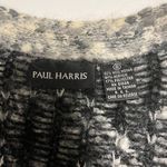 Vintage Mohair Wool Chunky Knit Grandpa Cardigan Sweater Black White Size Small‎ Photo 2