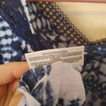 Bobbie & Brooks Bobbie Brooks 1X Plus Size Blue White Lace Cut Out Blouse Top Frill Short Sleeve Photo 7