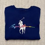 Polo navy ralph lauren boys crewneck sweatshirt w rainbow logo Photo 1