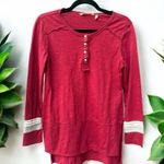 Soft Surroundings  NWT Long Sleeve Henley Oversized XS Photo 1