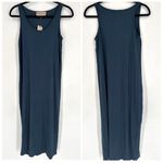 Philosophy NWT Tank Maxi Dress Dark Teal T-Shirt Dress Size XS Solid blue Photo 1