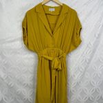 J.O.A. Chriselle Lim x Roman Gold Baggy‎ Midi Pocket Shirtdress Size XS Photo 11
