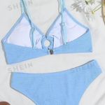 SheIn O- Ring Detail Textured Bikini Photo 2