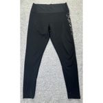 Adidas  Climalite Leggings Women's Black Large Soft Logo On Side‎ Gym Workout Photo 1