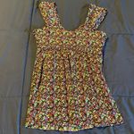 EXPRESS splatter floral wide strap tank top Photo 5
