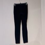 Anti Blue Black Soft Ribbed Legging Pants Photo 1