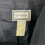 Versace Vintage Gianni Silk Navy Blue Horizontal Pleated Pencil Skirt Size S/M Photo 4