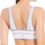 Free People Movement You're A Peach Workout Sports Bra in White Silver NWT Photo 2