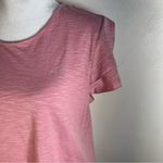 Garnet Hill  Hazel Organic-Cotton & TENCEL™ Ruffle casual pink Tee size M NWOT Photo 6