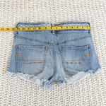American Eagle  HR Button Fly Cutoff Braided Denim Shorts - Light Wash - 2 Photo 4