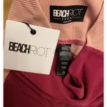 Beach Riot Colorblock Rib Leggings Size XS Merlot Red High Waist Ankle Slim NWT Photo 3
