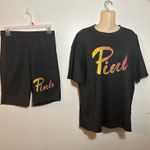 PINK - Victoria's Secret Women's set T-shirt and short. Size M. $25. Photo 0