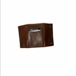 Mundi  brown leather wallet and key holder. Photo 4
