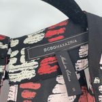 BCBGMAXAZRIA  Womens Abstract Chevron Print Sleeveless Halter Style Romper Size S Photo 8