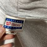 Hanes Grey Hoodie With Aqua EveryDay Graphic on Pocket Medium Photo 11