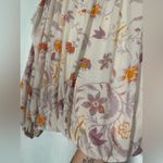 Free People Wildflower Honey Floral Print Mesh Top Ivory Combo Large Photo 10