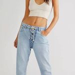 Free People  Oneteaspoon Lace Up Bandit Jeans Size 34 NWT Photo 0