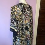 Comfy Luxe One Size Boho Ruana Colorful Patterned Kimono Lightweight Black Photo 4
