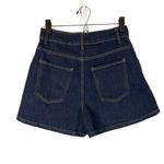 Mango Leandra Medine X  Blue Dry Indigo Beaded Denim Jeans Shorts Women Sz 2 Photo 1