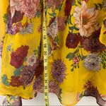 Belle Sky ruffle key hole chocker long sleeve floral blouse women’s Size XLarge Photo 6