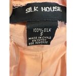 Silk House 100% Silk Cropped Wide Leg Drawstring Pants‎ Size S Peach Pink Photo 2