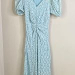 Revolve Rotate Puff Sleeve Lace Midi Dress Photo 2