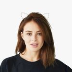 Gold Cat Ear Metal Headband Photo 0