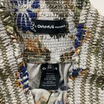 DAHUI Hawaii Linen Blend Palm Printed Wide Leg Lounge Pant XL Tan Photo 2